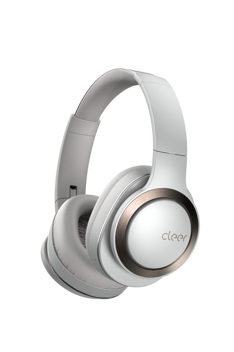 Cleer Audio Enduro ANC Noise Canceling Headphones, Bluetooth Multipoint Connection, Over-The-Ear Design with Mic, Crystal Clear Hands-Free Calling, up to 60 Hours of Battery Life - Light Grey - Image 1